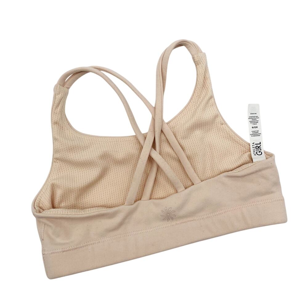 Athleta girl blush pink sports bra